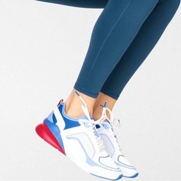 Fabletics Westlake Performance Blue White Athletic Casual Sneakers Size 11 - Picture 1 of 8